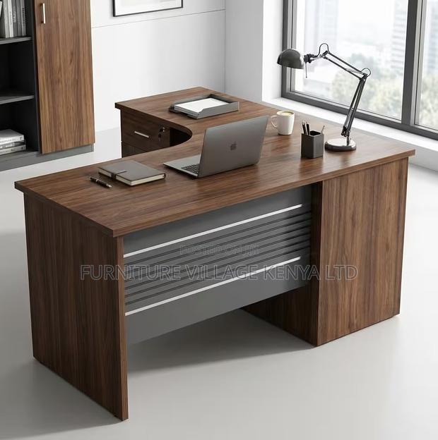 4.593ft L-Shaped Office Desk - thumbnail 4