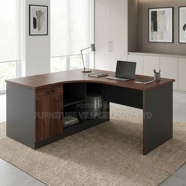 4.593ft L-Shaped Office Desk - thumbnail 5