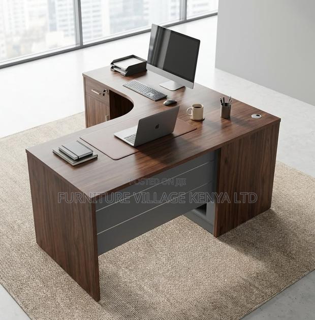 4.593ft L-Shaped Office Desk - thumbnail 8