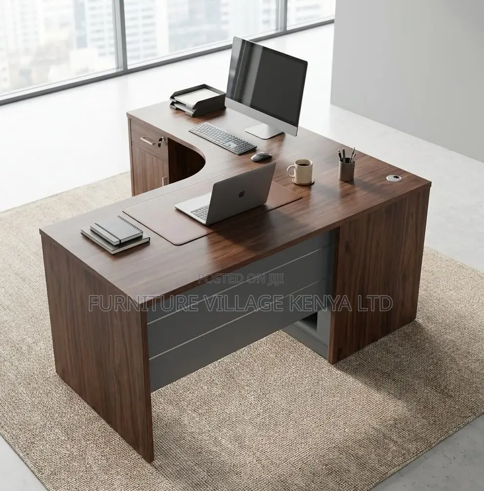 4.593ft L-Shaped Office Desk