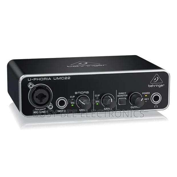 Behringer U-Phoria Umc22 Sound Card 2-Channel Usb Audio Interface