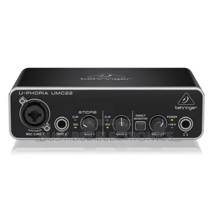 Behringer U-Phoria Umc22 Sound Card 2-Channel Usb Audio Interface