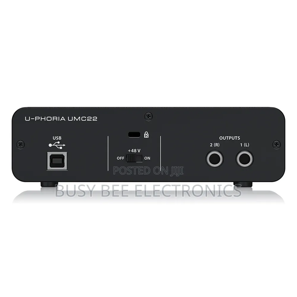 Behringer U-Phoria Umc22 Sound Card 2-Channel Usb Audio Interface