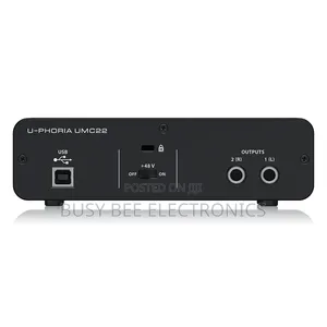 Behringer U-Phoria Umc22 Sound Card 2-Channel Usb Audio Interface