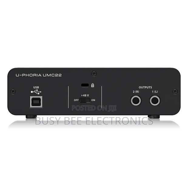 Behringer U-Phoria Umc22 Sound Card 2-Channel Usb Audio Interface - thumbnail 4