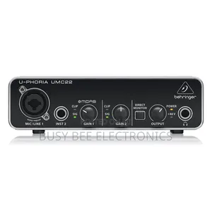 Behringer U-Phoria Umc22 Sound Card 2-Channel Usb Audio Interface