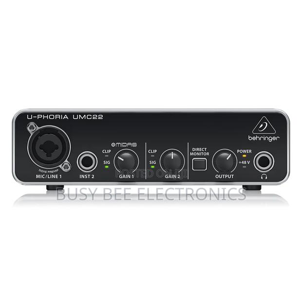 Behringer U-Phoria Umc22 Sound Card 2-Channel Usb Audio Interface - thumbnail 5