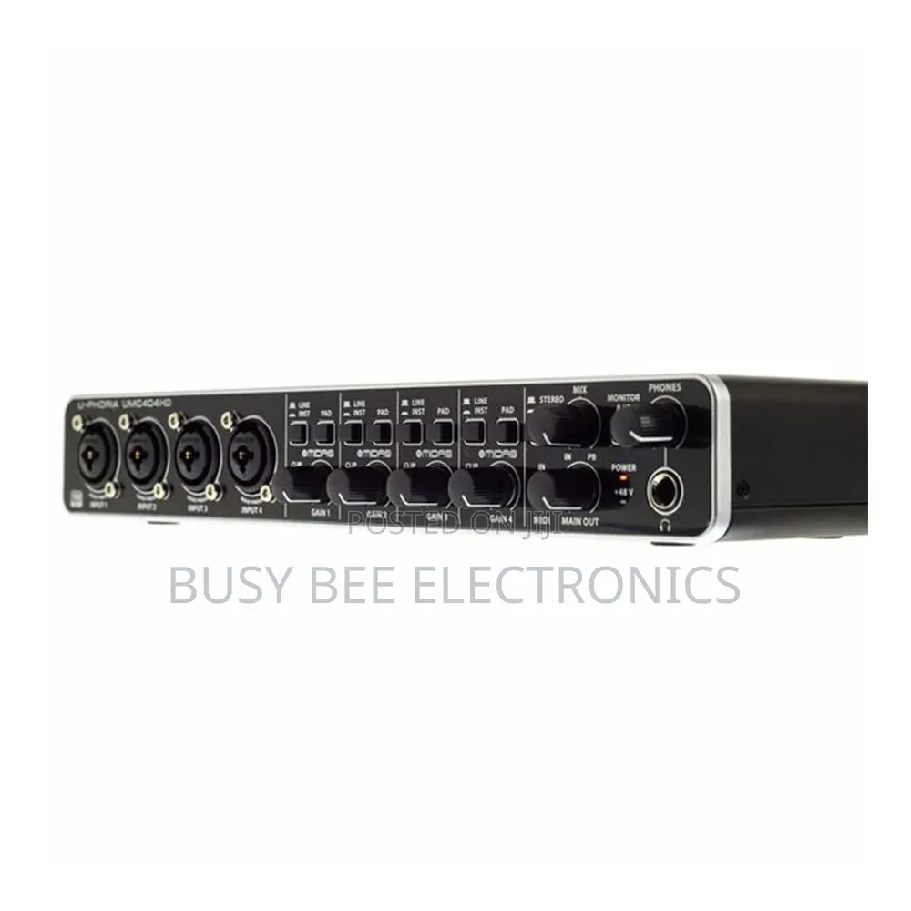 Behringer Umc404hd Sound Card 4*4 Usb Audio/Midi Interface