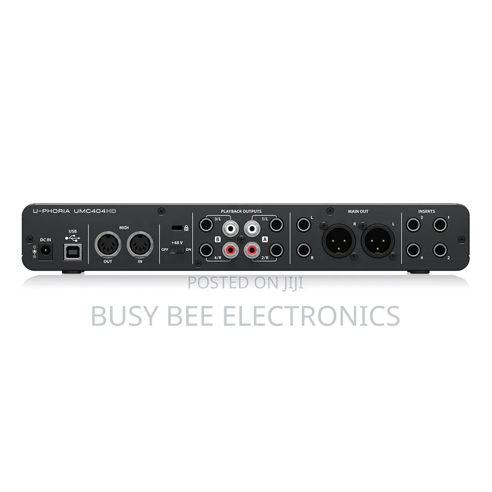 Behringer Umc404hd Sound Card 4*4 Usb Audio/Midi Interface