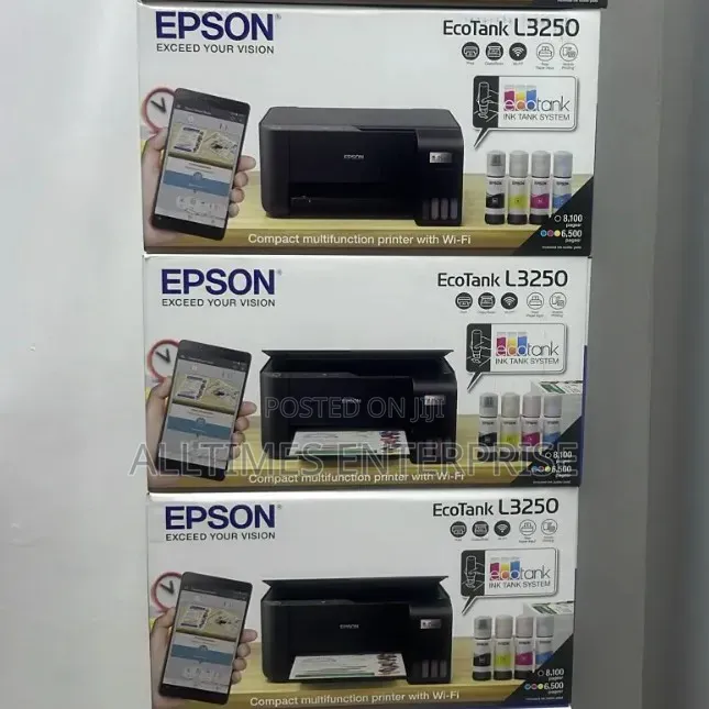 Epson Ecotank L3250 A4 Wifi Wireless All in One Ink Tank Printer