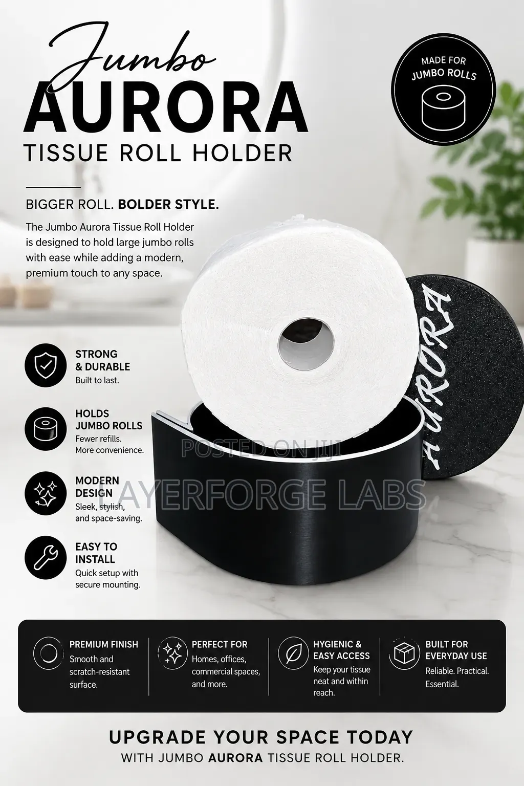 Aurora Jumbo Tissue Holder-Big Tissue