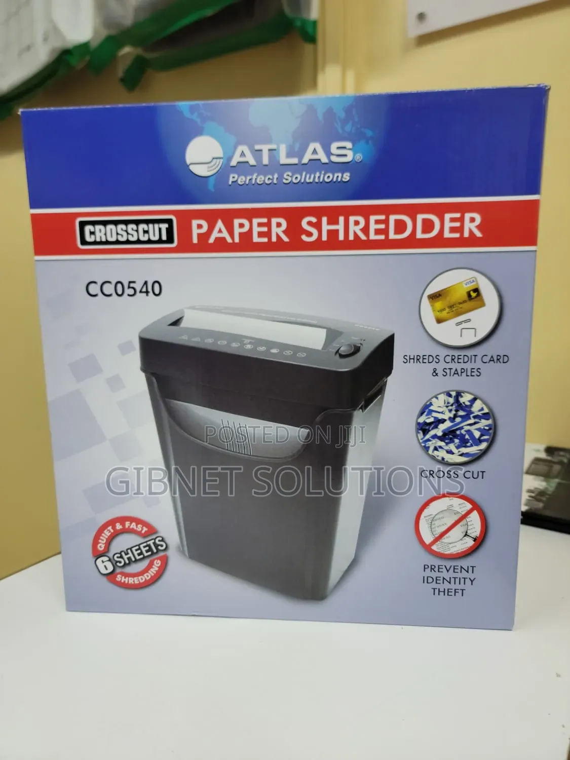 Atlas Paper Shredder Cc0540 6 Sheets