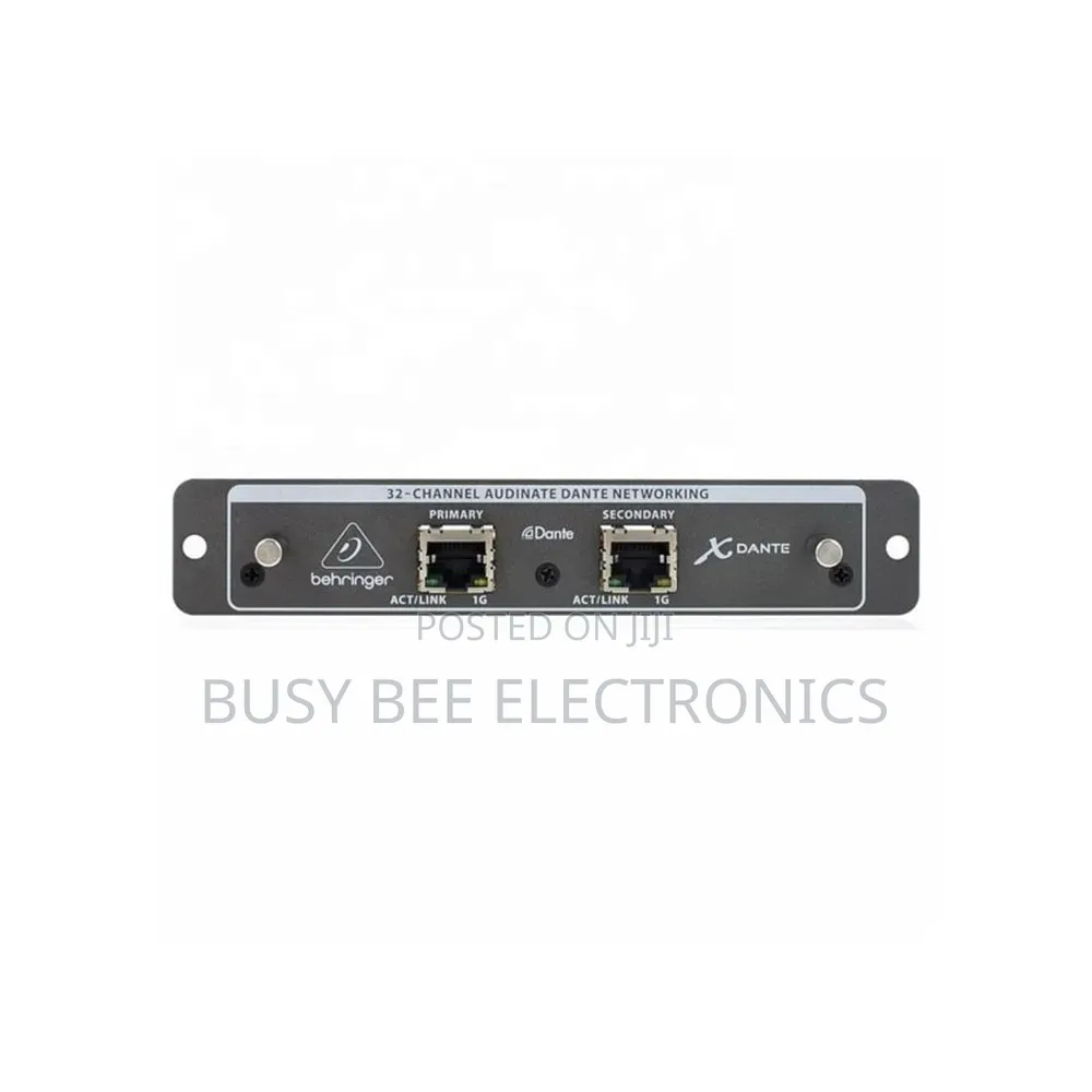 Behringer X-Dante Expansion Card Up to 32-Channel Bidirectional