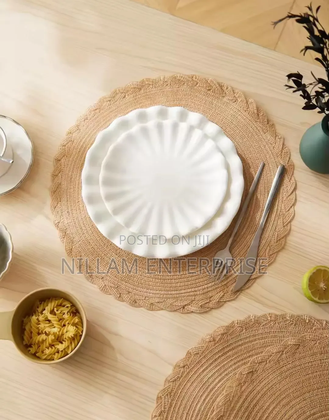 Woven Table/Place Mats. Round Shape