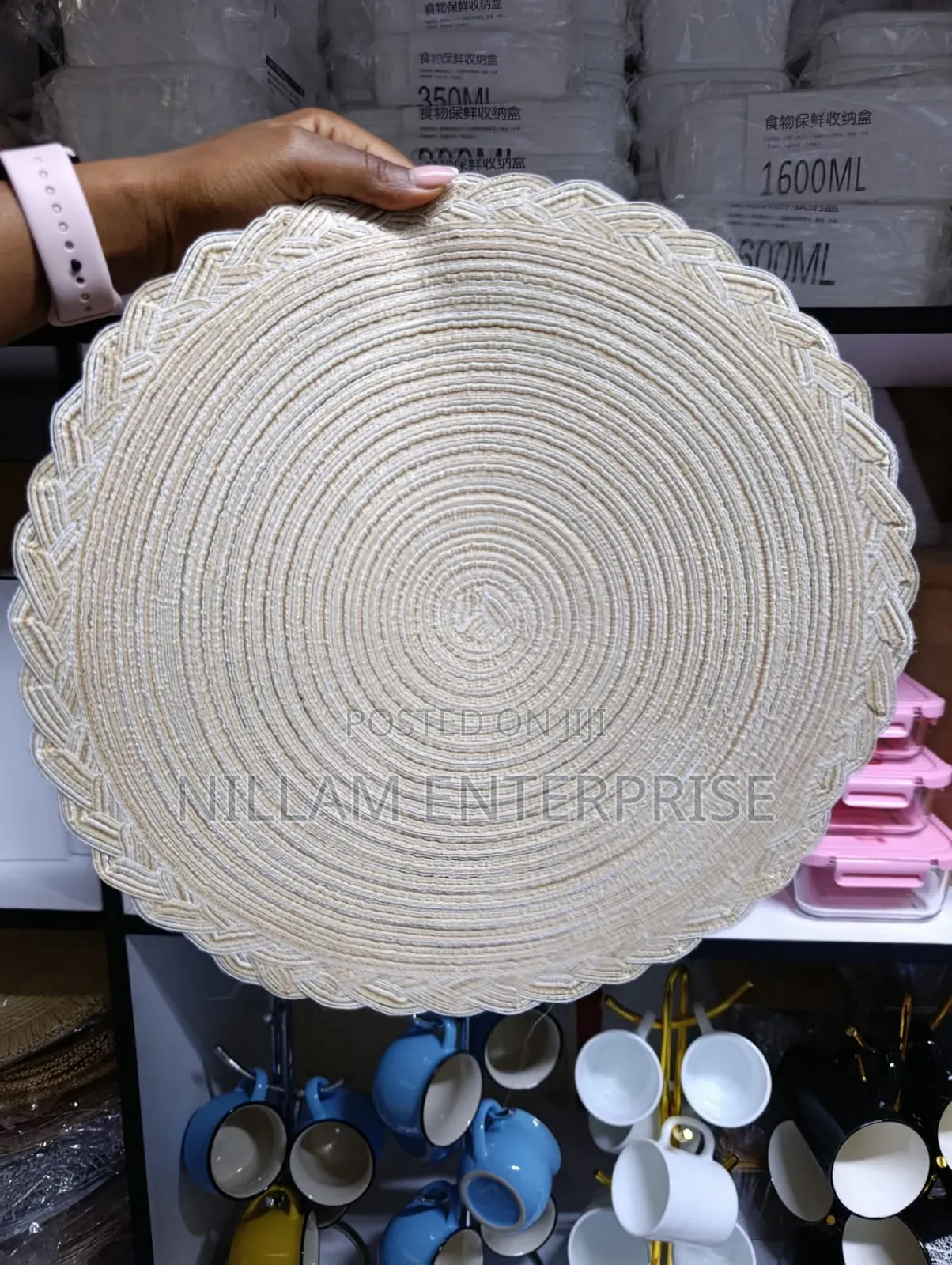 Woven Table/Place Mats. Round Shape