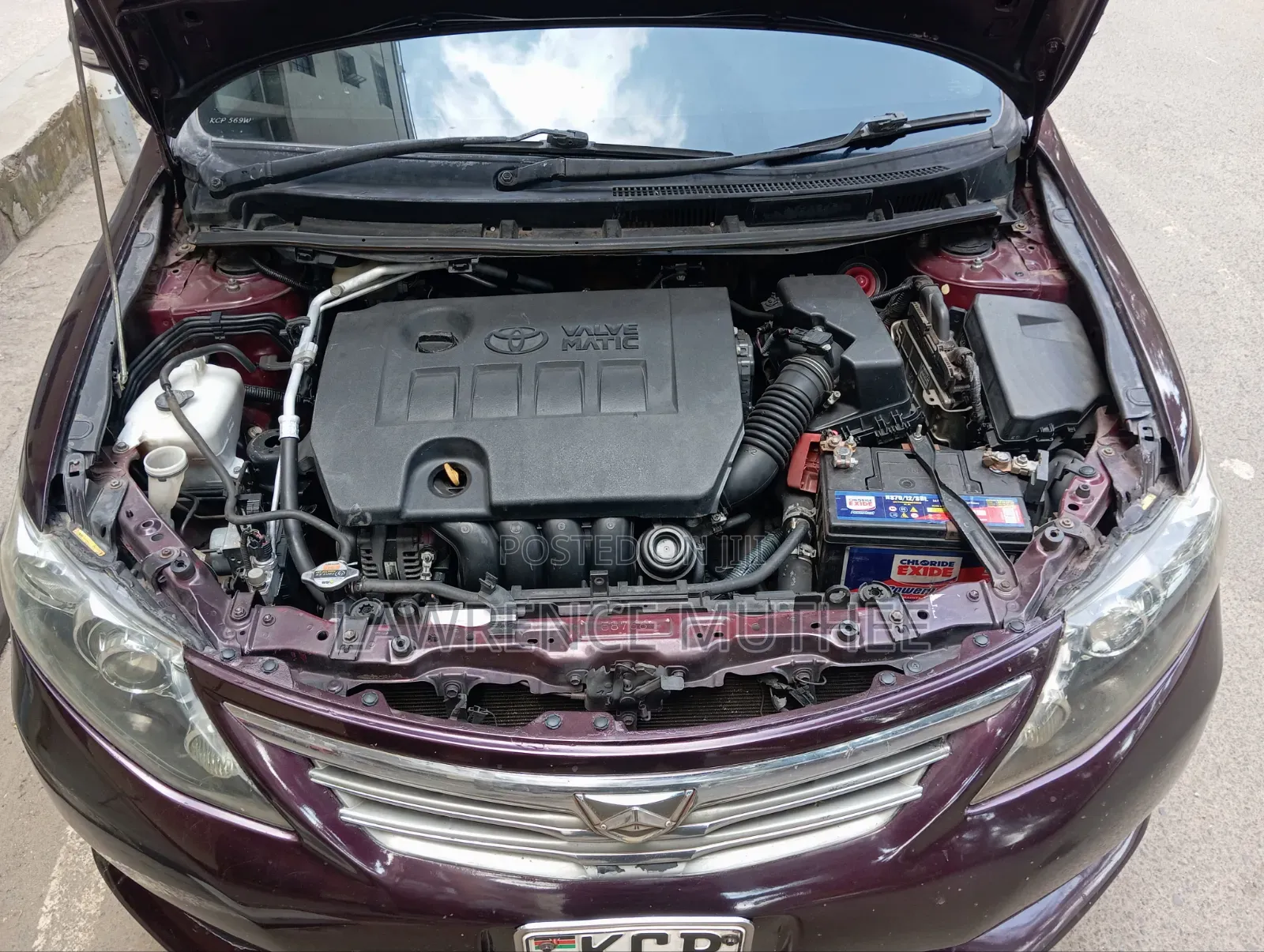 Toyota Allion 2010 Burgundy