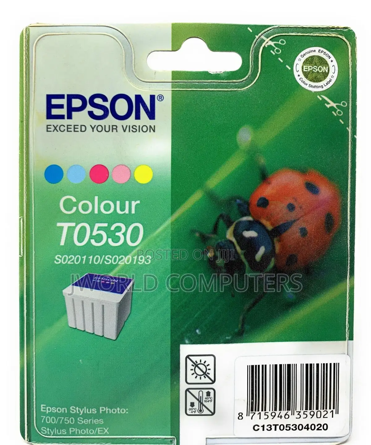 Ink Cart Epson 108 Cyan for L18050, L8100 and L8050 - 70ml