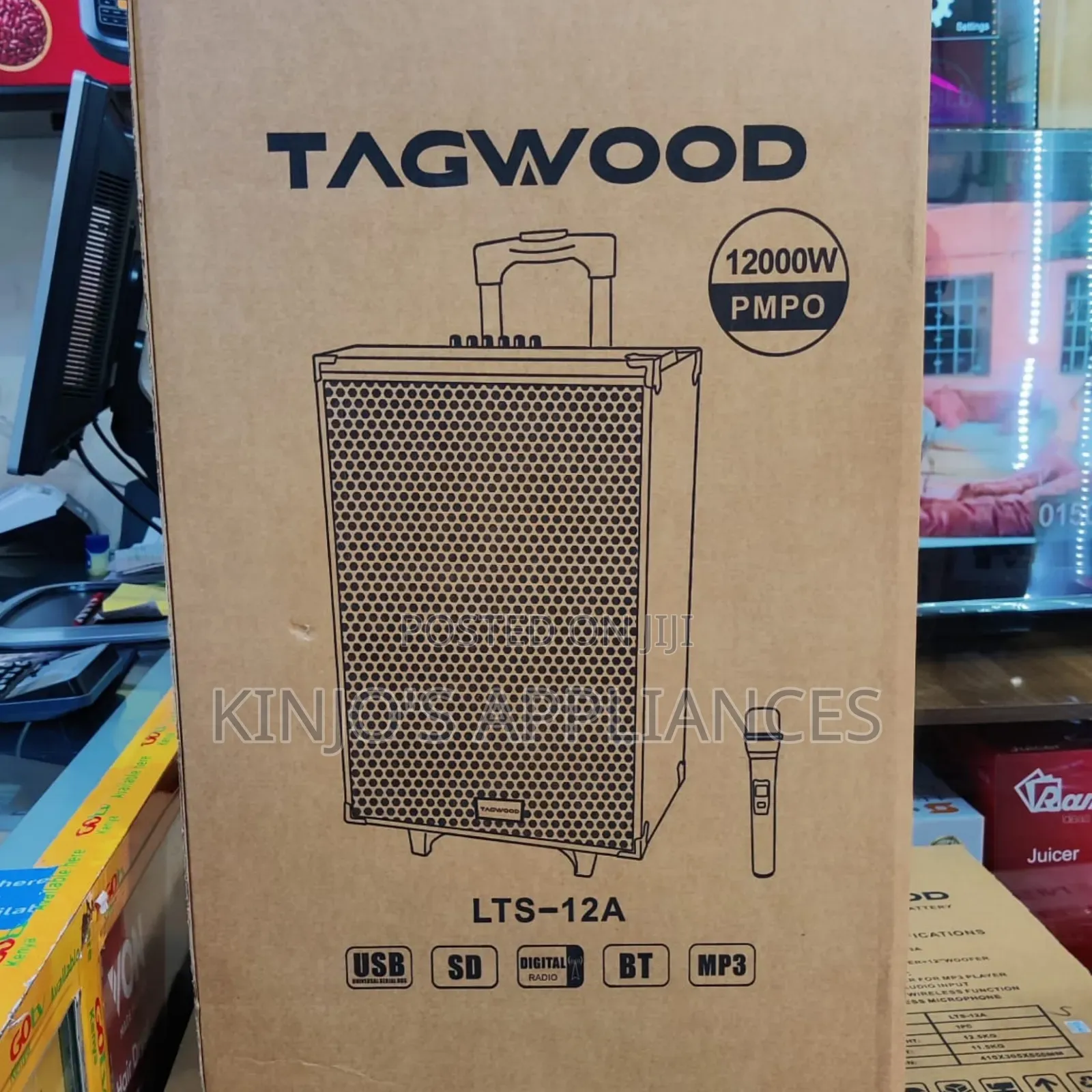 Tagwood 12a Trolley Speaker With 2 Microphones
