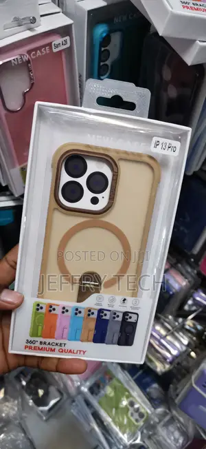 iPhone 13 Pro Brown Bumper Border Case