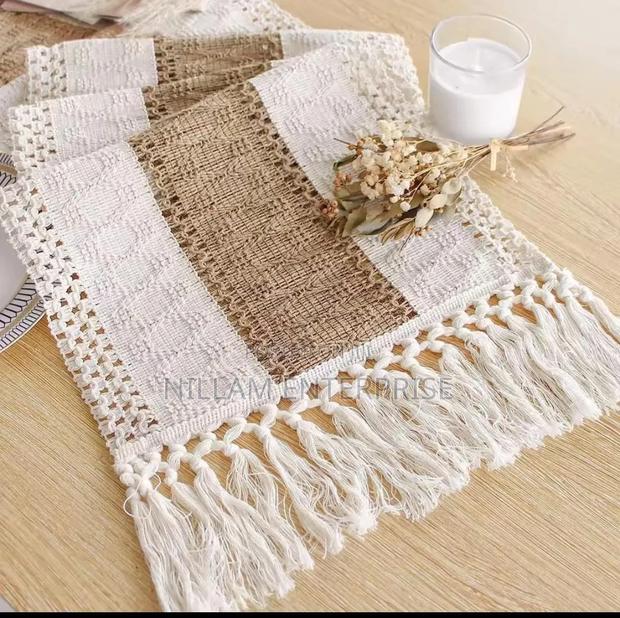 Bohemian Style Table Runner. With Tassels - thumbnail 3