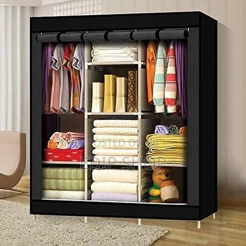 Portable 3 Column Wardrobe