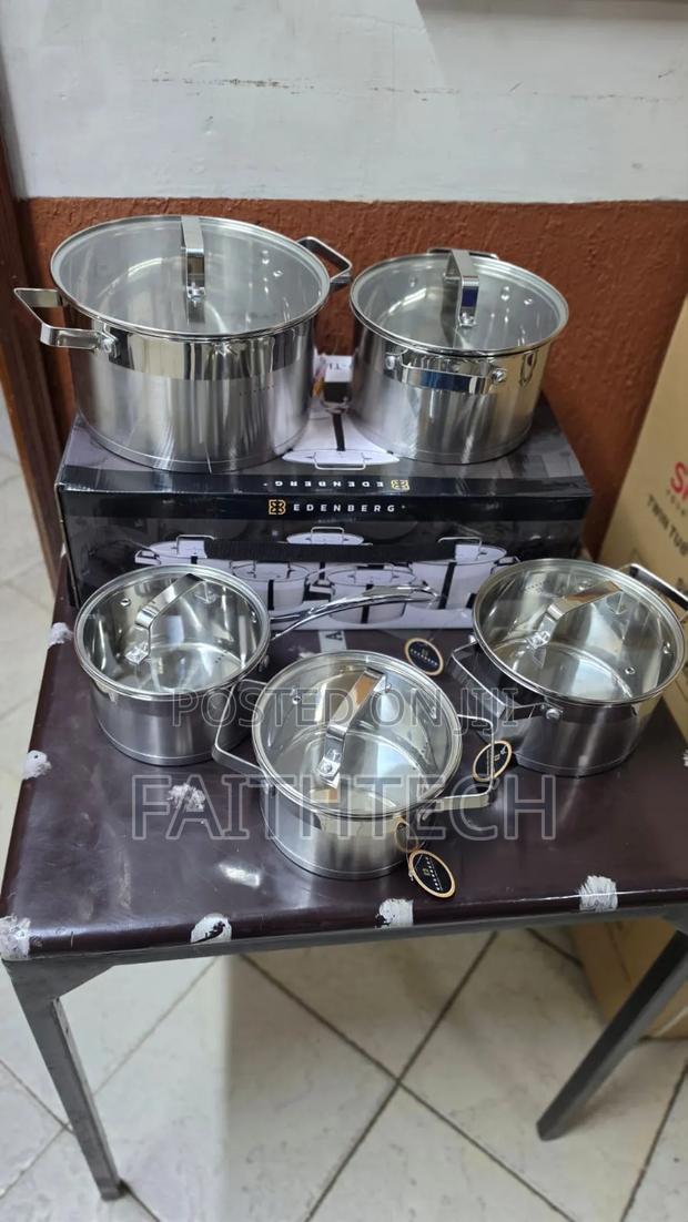10 Pieces Edenburg Eb-4090 Stainless Steel Cookware Set
