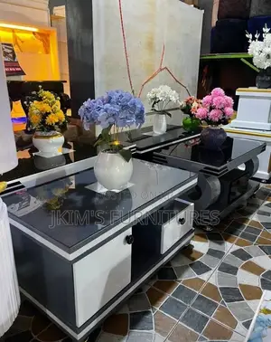 Modern Black-and-White Coffee Table
