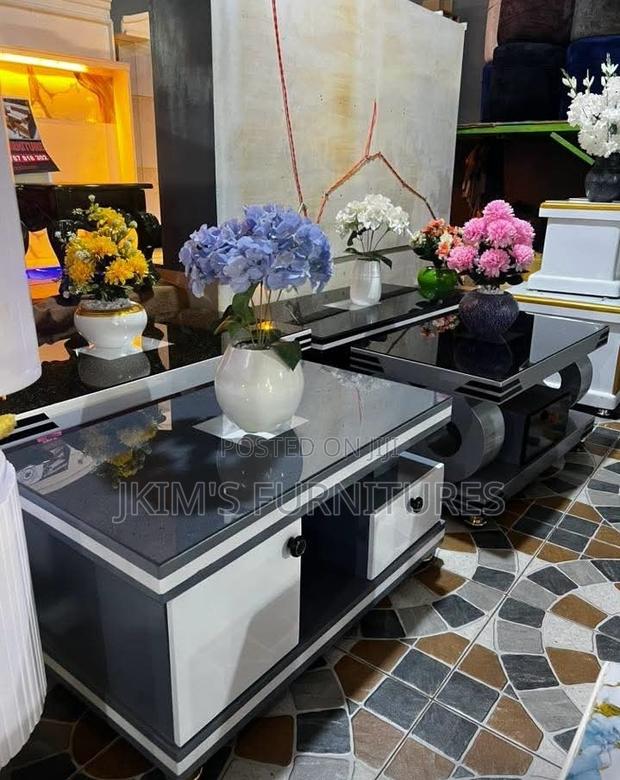 Modern Black-and-White Coffee Table