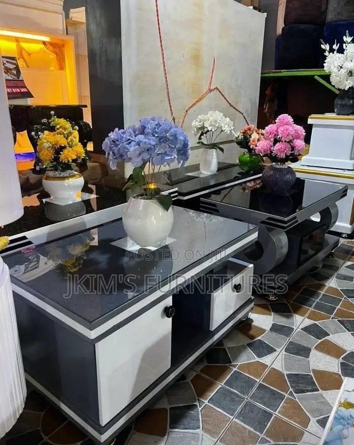 Modern Black-and-White Coffee Table