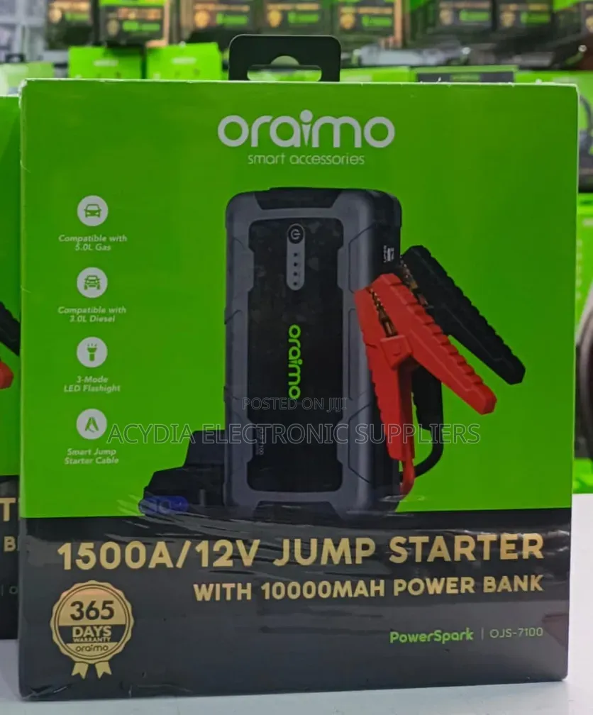 Oraimo Power Spark 1500a 12v Car Jump Starter