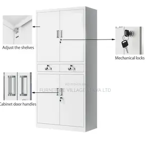 4-Door Steel Cabinet With 2-Drawers