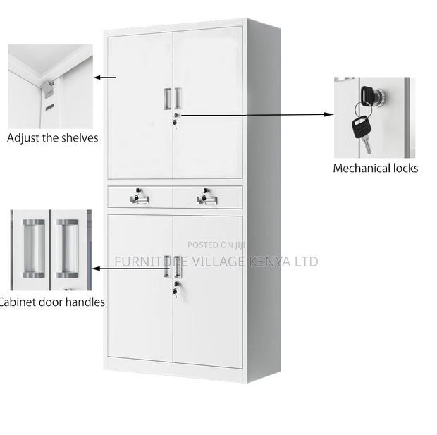 4-Door Steel Cabinet With 2-Drawers - thumbnail 3