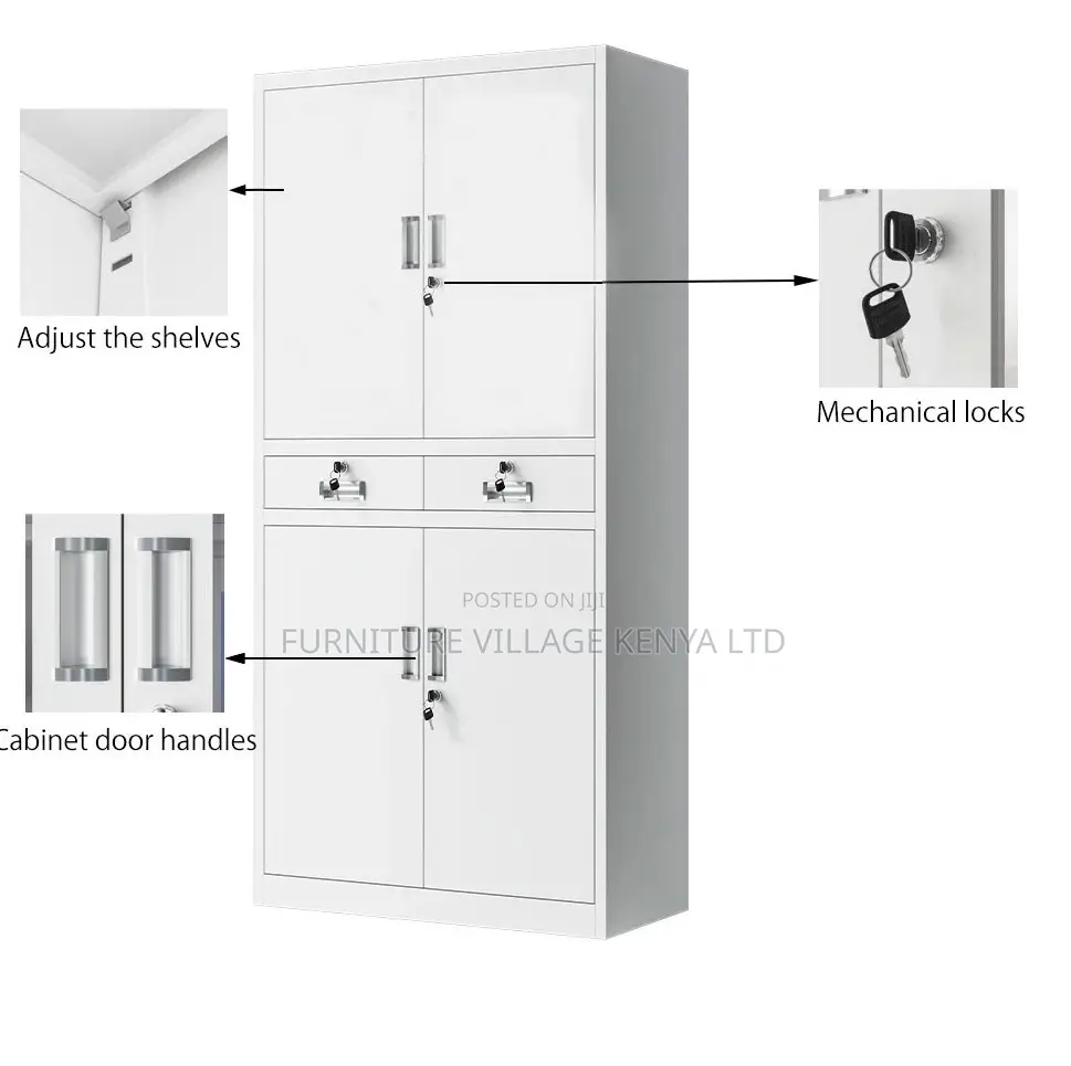 4-Door Steel Cabinet With 2-Drawers