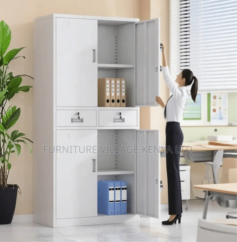 4-Door Steel Cabinet With 2-Drawers