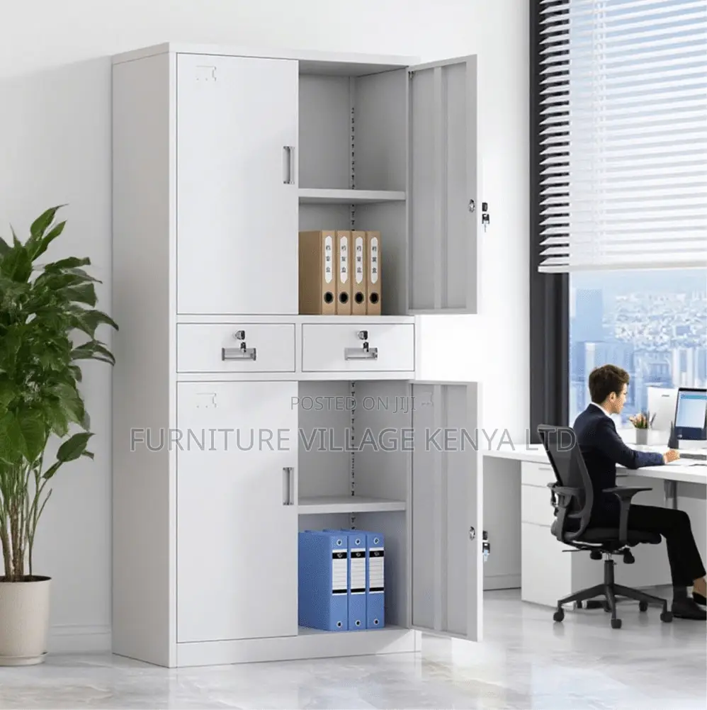 4-Door Steel Cabinet With 2-Drawers