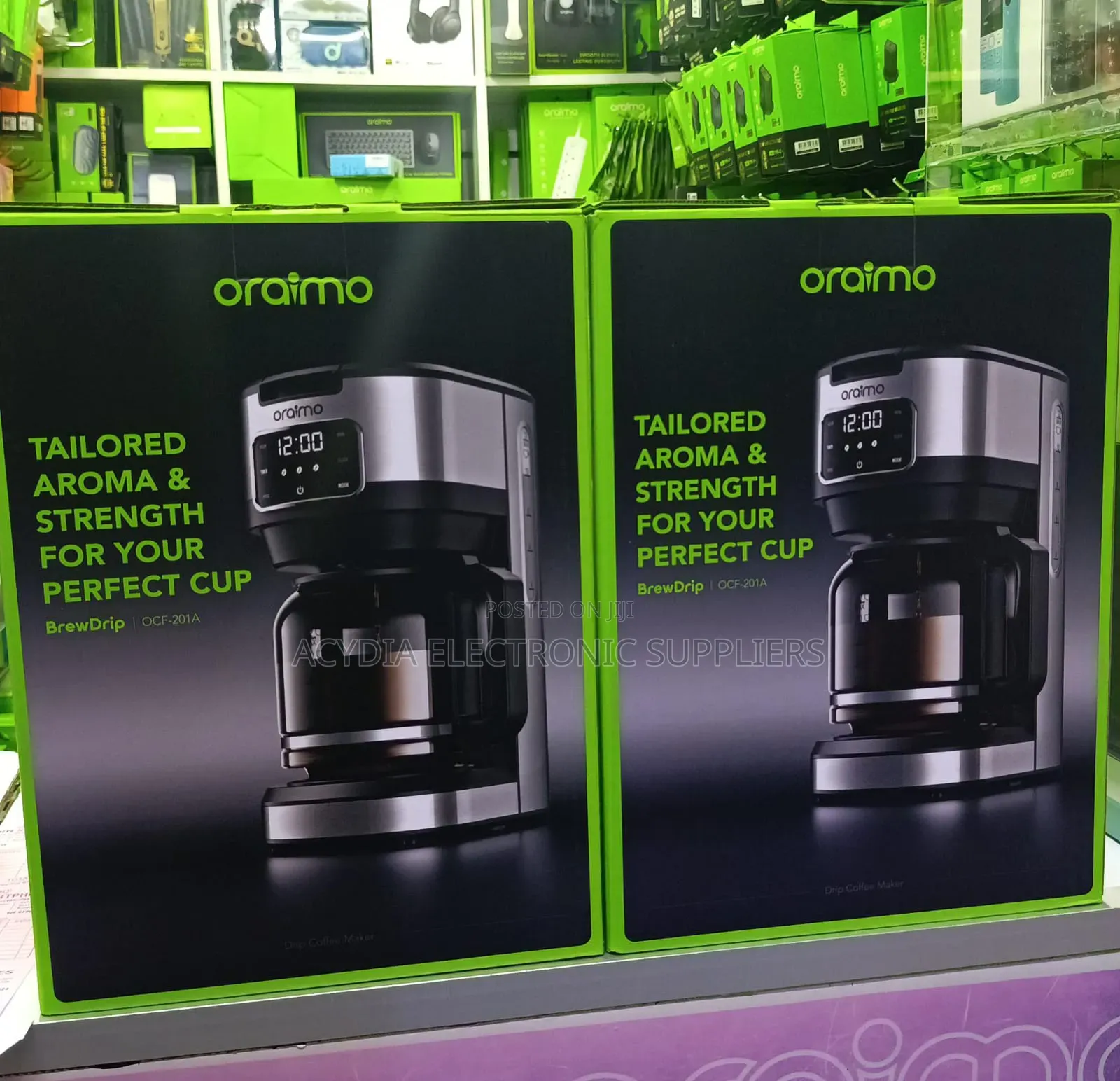 Oraimo Brewdrip 1.5l Led Timer Control Drip Coffee Maker