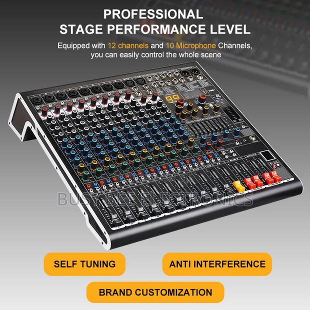 Professional 99 DSP Digital 12 Channel Powered Sound Studio Mixer - thumbnail 2
