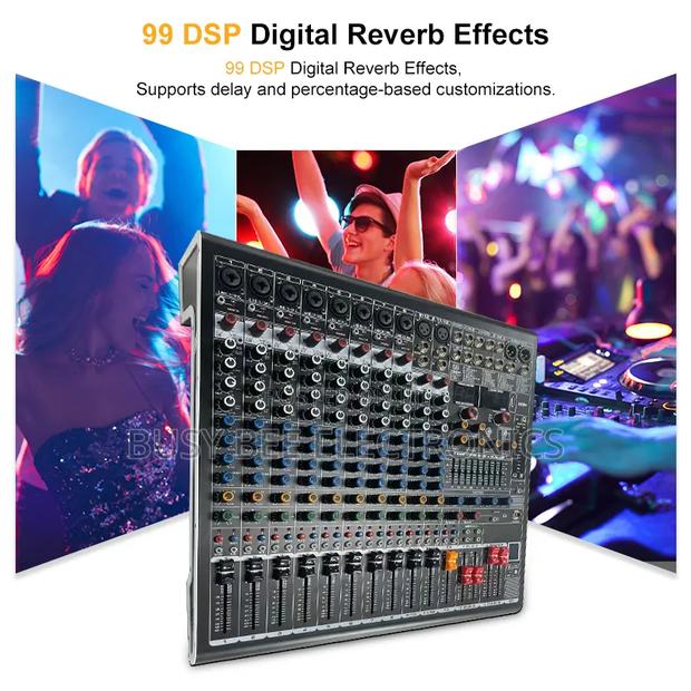 Professional 99 DSP Digital 12 Channel Powered Sound Studio Mixer - thumbnail 6