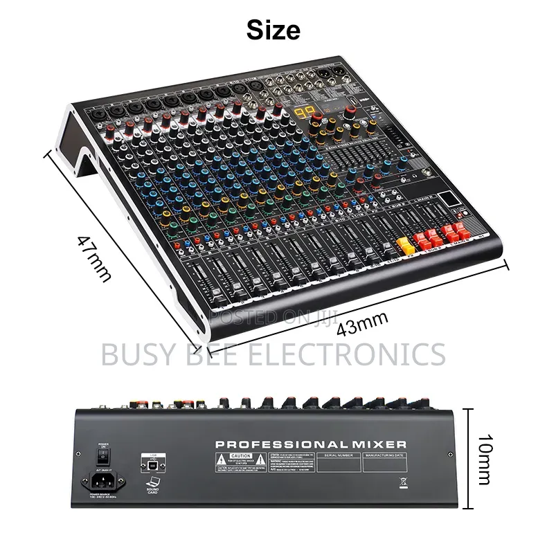 Professional 99 DSP Digital 12 Channel Powered Sound Studio Mixer