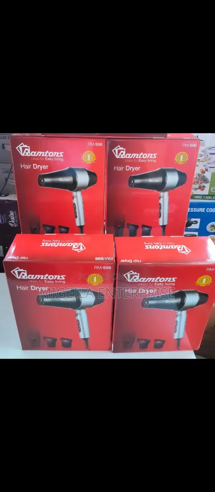 Hair Dryer Blow-Dryer Ramtons