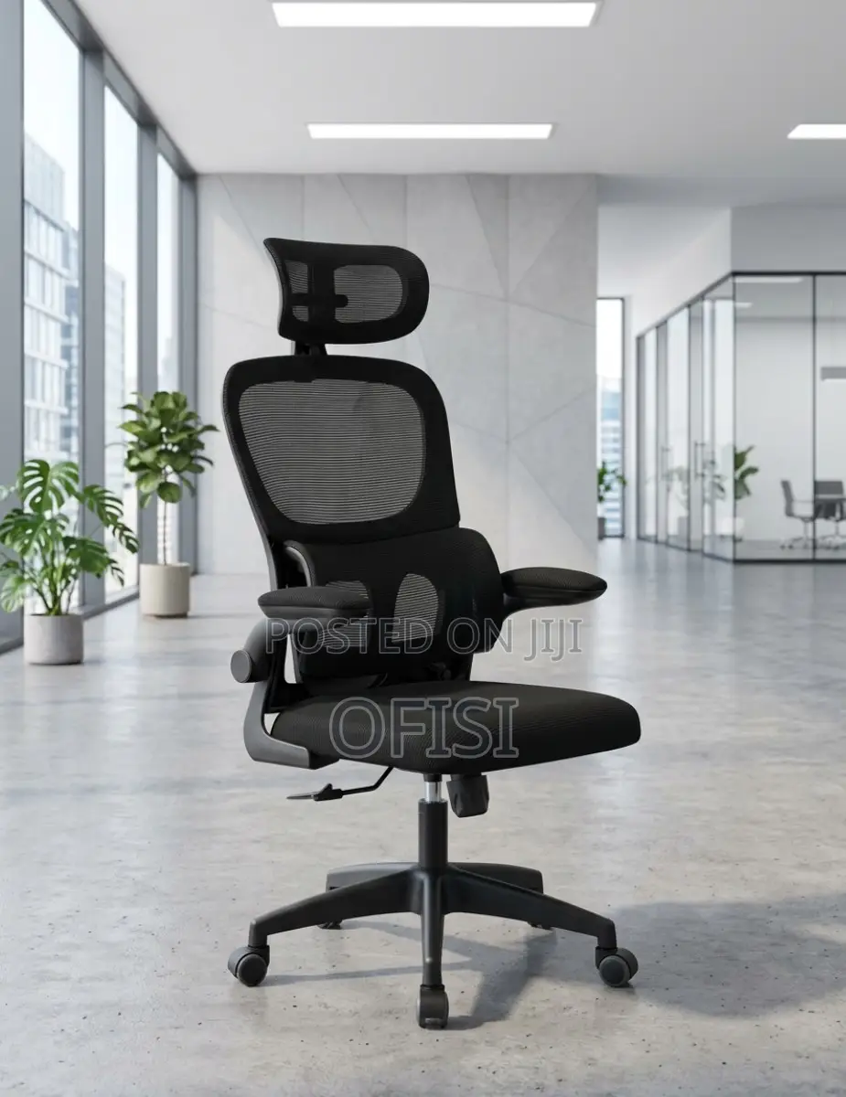 Ergonomic Office Seat With Flipping Arms