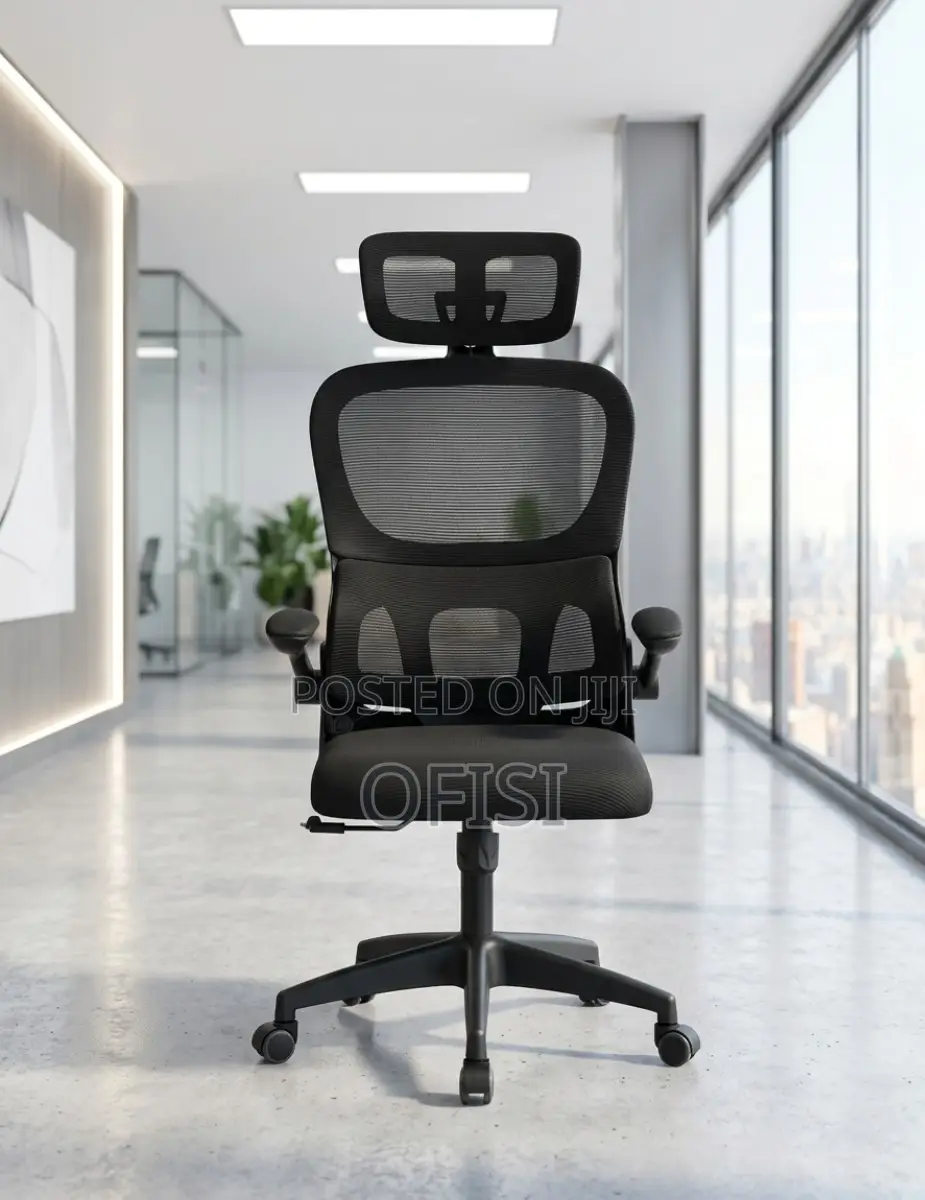 Ergonomic Office Seat With Flipping Arms