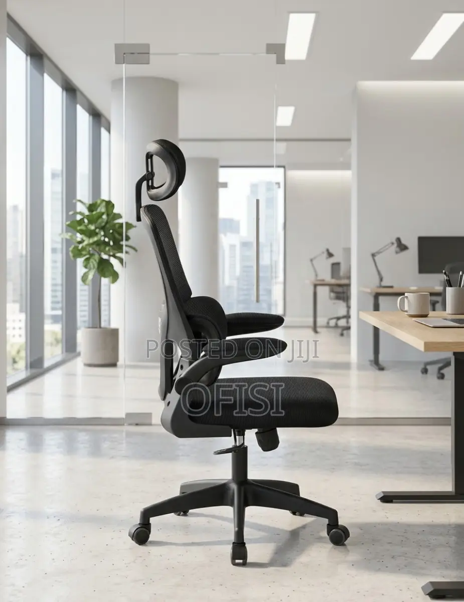 Ergonomic Office Seat With Flipping Arms