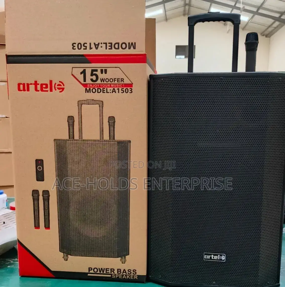 15 Inches- Artel A1503 Rechargeable Trolley Speaker
