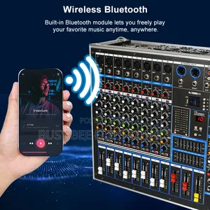 Portable Mixer Designed With Carrying Case Professional Sound System