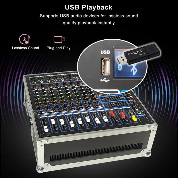 Portable Mixer Designed With Carrying Case Professional Sound System - thumbnail 6