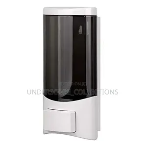 Manual Soap Dispenser Features a Modern Rectangular Design