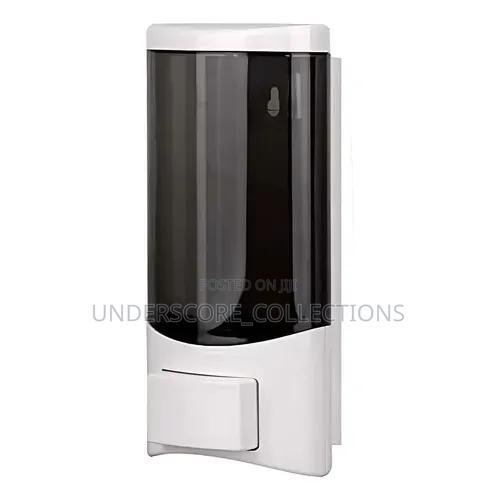 Manual Soap Dispenser Features a Modern Rectangular Design