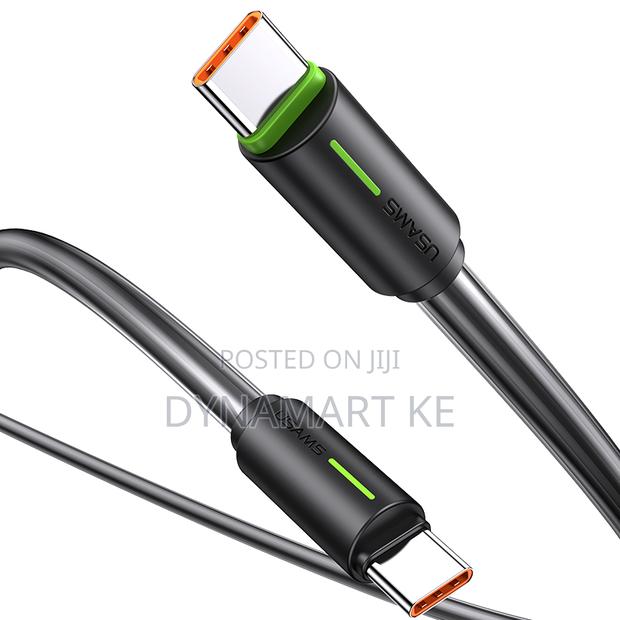 Usams 60w 1m Charging and Data Cable Type-C to Type-C - thumbnail 2