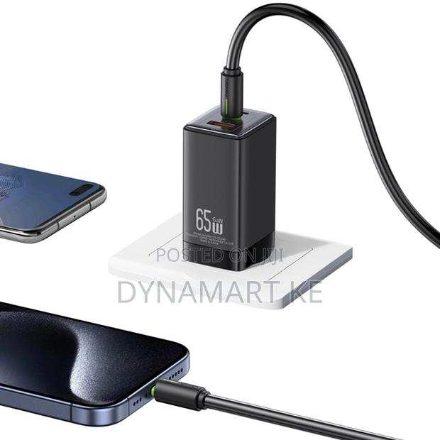 Usams 60w 1m Charging and Data Cable Type-C to Type-C - thumbnail 3